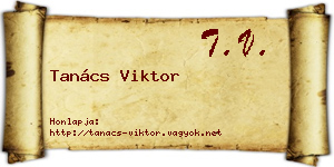 Tanács Viktor névjegykártya