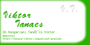 viktor tanacs business card